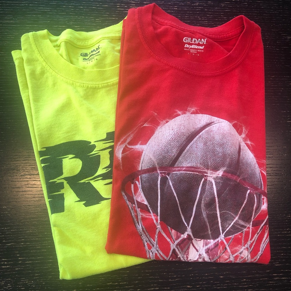 💕2/$14💕 Gildan DryBlend Men’s t-shirt Bundle of 2 (Large)